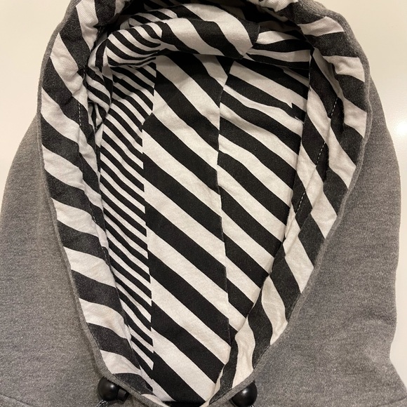 Volcom Stone Hoodie Sweatshirt Black Gray Size M - Picture 3 of 7